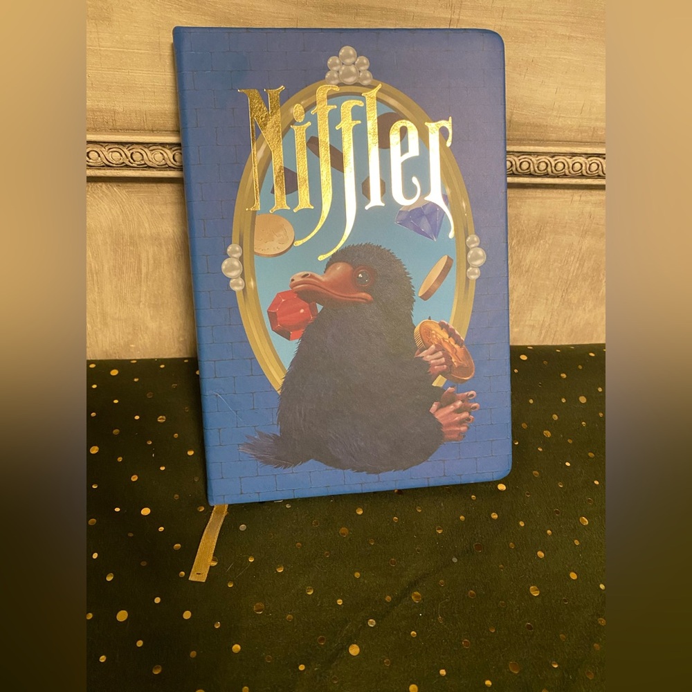 NWT Fantastic Beasts Niffler Blue and Gold Notebook Journal